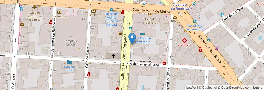 Mapa de ubicacion de Mr. Mind en 스페인, Comunidad De Madrid, Comunidad De Madrid, Área Metropolitana De Madrid Y Corredor Del Henares, 마드리드.