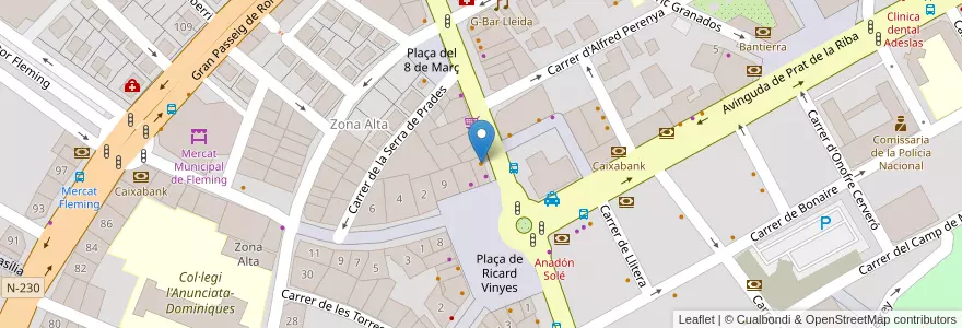 Mapa de ubicacion de Mr. Nyam Nyam en 西班牙, Catalunya, 莱里达, Segrià, 莱里达.