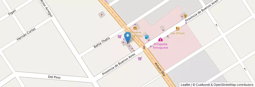 Mapa de ubicacion de Mr. Pet's en アルゼンチン, ブエノスアイレス州, Partido De José C. Paz.