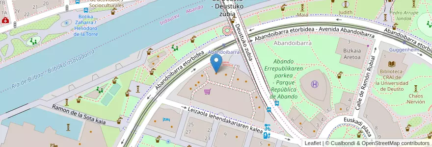 Mapa de ubicacion de Mr. Wok en Espagne, Pays Basque Autonome, Biscaye, Grand-Bilbao, Bilbao.