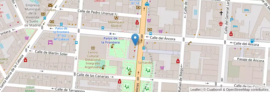 Mapa de ubicacion de Mu Sushi en إسبانيا, منطقة مدريد, منطقة مدريد, Área Metropolitana De Madrid Y Corredor Del Henares, مدريد.