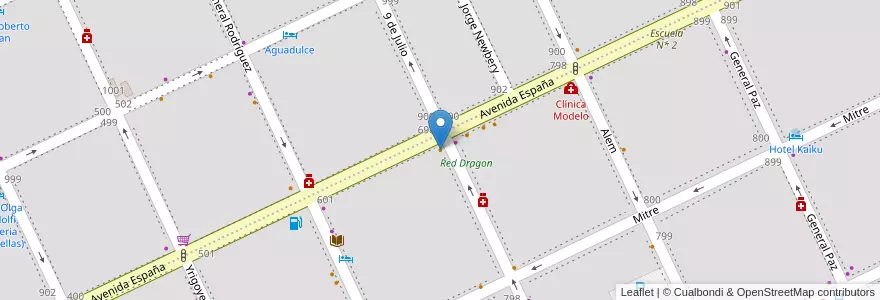 Mapa de ubicacion de Mucha Pizza Delivery en Argentinië, Buenos Aires, Partido De Tandil, Tandil.