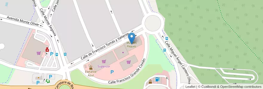 Mapa de ubicacion de Muchos Peques en Испания, Мадрид, Мадрид, Área Metropolitana De Madrid Y Corredor Del Henares, Boadilla Del Monte.