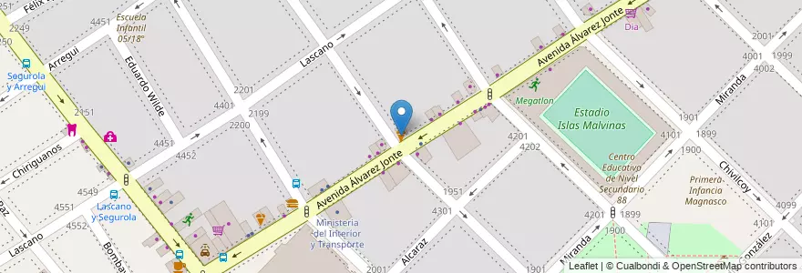 Mapa de ubicacion de Muchy, Monte Castro en آرژانتین, Ciudad Autónoma De Buenos Aires, Buenos Aires, Comuna 10, Comuna 11.