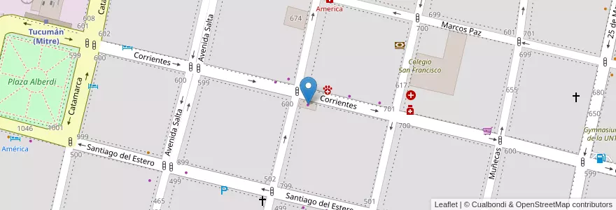 Mapa de ubicacion de Mueblería en Argentine, Tucumán, San Miguel De Tucumán, Departamento Capital, San Miguel De Tucumán.