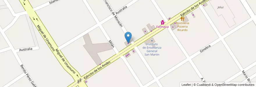 Mapa de ubicacion de Mueblería D.E. Lucia en 阿根廷, 布宜诺斯艾利斯省, Partido De Lomas De Zamora.
