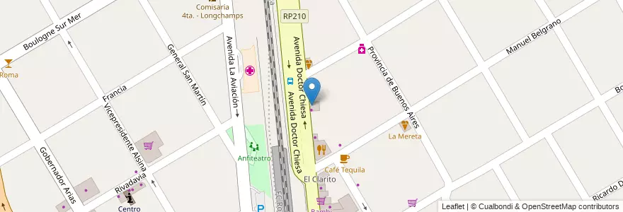 Mapa de ubicacion de Muebles de Cocina en アルゼンチン, ブエノスアイレス州, Partido De Almirante Brown, Longchamps.