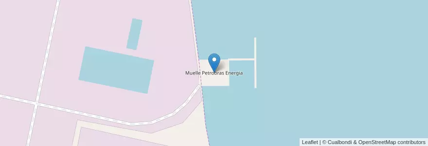Mapa de ubicacion de Muelle Petrobras Energia en الأرجنتين, سانتا في, Departamento San Lorenzo, Municipio De Puerto General San Martín.