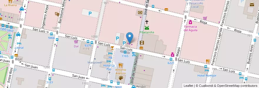 Mapa de ubicacion de Multicosas en Argentina, Santa Fe, Departamento Rosario, Municipio De Rosario, Rosario.
