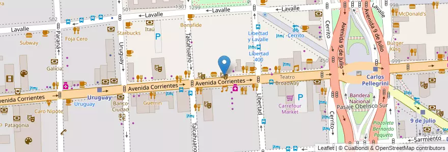 Mapa de ubicacion de Multiteatro Comafi, San Nicolas en Argentine, Ciudad Autónoma De Buenos Aires, Comuna 1, Buenos Aires.