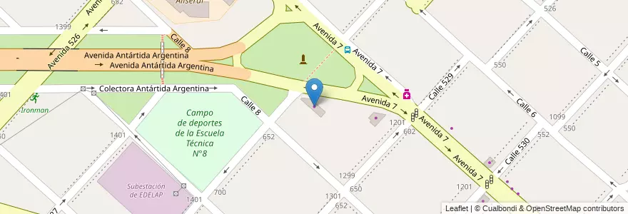 Mapa de ubicacion de Mundo Automotores, Tolosa en آرژانتین, استان بوئنوس آیرس, Partido De La Plata, Tolosa.