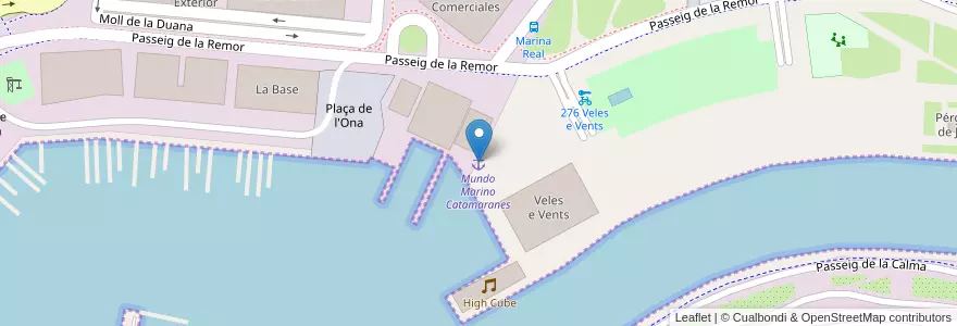 Mapa de ubicacion de Mundo Marino Catamaranes en Spain, Valencian Community, Valencia.