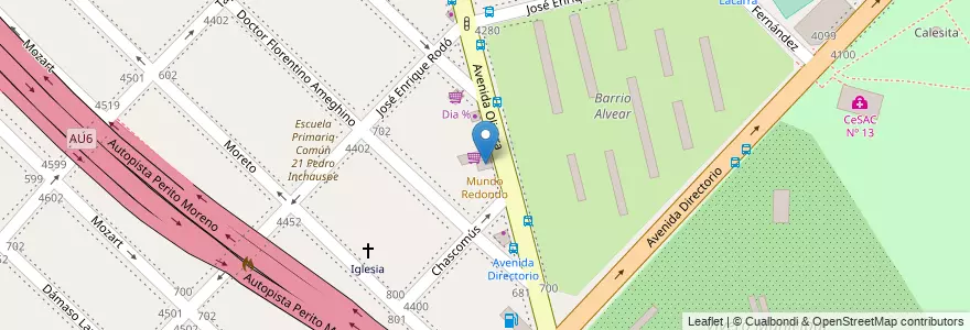 Mapa de ubicacion de Mundo Redondo, Parque Avellaneda en アルゼンチン, Ciudad Autónoma De Buenos Aires, Comuna 9, ブエノスアイレス.