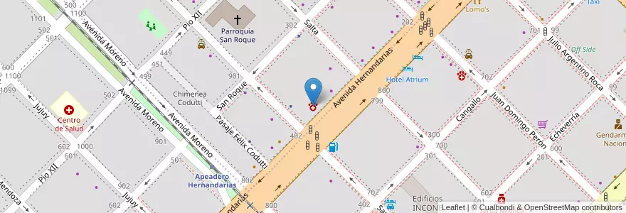 Mapa de ubicacion de Mundo Veterinario en アルゼンチン, チャコ州, Departamento San Fernando, Resistencia, Resistencia.