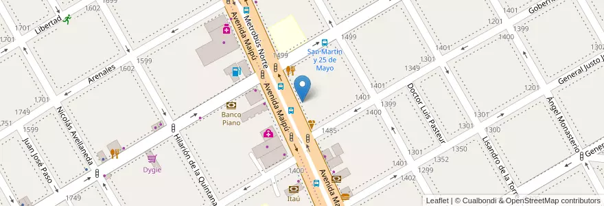 Mapa de ubicacion de Mundo Yogurt en Arjantin, Buenos Aires, Partido De Vicente López, Vicente López.