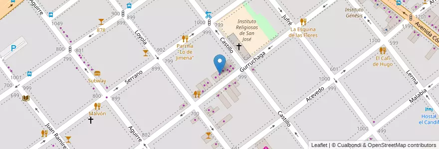 Mapa de ubicacion de Muni Deopt, Villa Crespo en アルゼンチン, Ciudad Autónoma De Buenos Aires, ブエノスアイレス, Comuna 15.