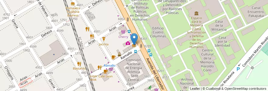 Mapa de ubicacion de Müni, Nuñez en 아르헨티나, Ciudad Autónoma De Buenos Aires, 부에노스아이레스, Comuna 13.