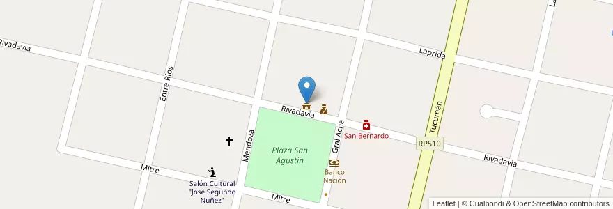 Mapa de ubicacion de Municipalidad en الأرجنتين, سان خوان, Valle Fértil.