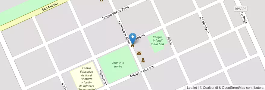 Mapa de ubicacion de Municipalidad en アルゼンチン, コルドバ州, Departamento San Justo, Pedanía Libertad, Altos De Chipión, Altos De Chipión.