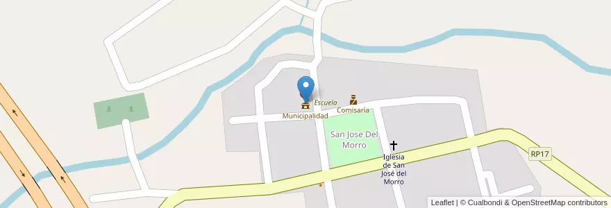 Mapa de ubicacion de Municipalidad en 阿根廷, San Luis, General Pedernera, Comisión Municipal De San José Del Morro.
