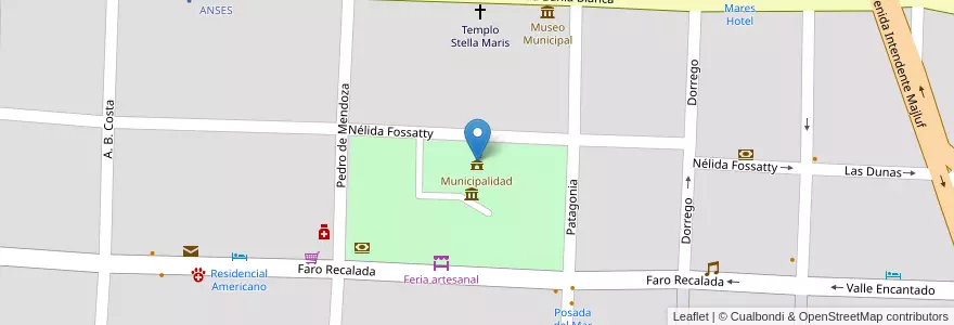 Mapa de ubicacion de Municipalidad en الأرجنتين, بوينس آيرس, Partido De Monte Hermoso, Monte Hermoso.