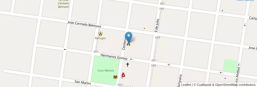 Mapa de ubicacion de Municipalidad de Alvear en Argentinien, Corrientes, Departamento General Alvear, Municipio De Alvear.