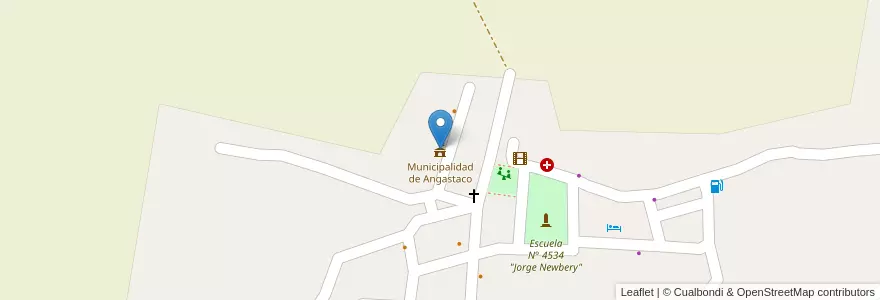 Mapa de ubicacion de Municipalidad de Angastaco en الأرجنتين, Salta, San Carlos, Municipio De Angastaco.