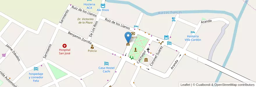 Mapa de ubicacion de Municipalidad de Cachi en 阿根廷, Salta, Cachi, Municipio De Cachi, Cachi.
