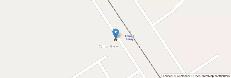 Mapa de ubicacion de Municipalidad de Campo Garay en 阿根廷, Santa Fe, Municipio De Juan De Garay.
