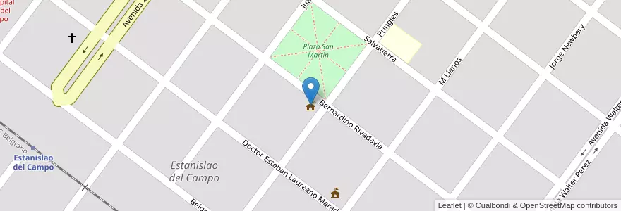 Mapa de ubicacion de Municipalidad de Estanislao del Campo en アルゼンチン, フォルモサ州, Departamento Patiño, Municipio De Estanislao Del Campo, Estanislao Del Campo.