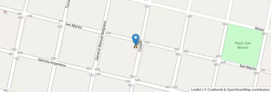 Mapa de ubicacion de Municipalidad de Goya en アルゼンチン, コリエンテス州, Departamento Goya, Municipio De Goya.