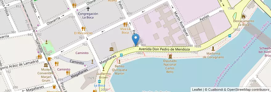 Mapa de ubicacion de Municipalidad de La Ciudad de Buenos Aires Lactarium No. 4, Boca en الأرجنتين, Ciudad Autónoma De Buenos Aires, Comuna 4, Buenos Aires.