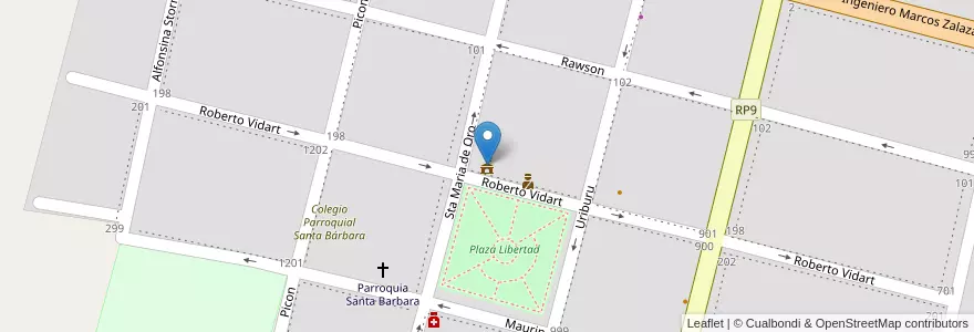 Mapa de ubicacion de Municipalidad de la Ciudad de Pocito en Argentinien, San Juan, Chile, Pocito.