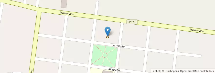 Mapa de ubicacion de Municipalidad de Lanteri en 阿根廷, Santa Fe, Departamento General Obligado, Municipio De Lanteri.