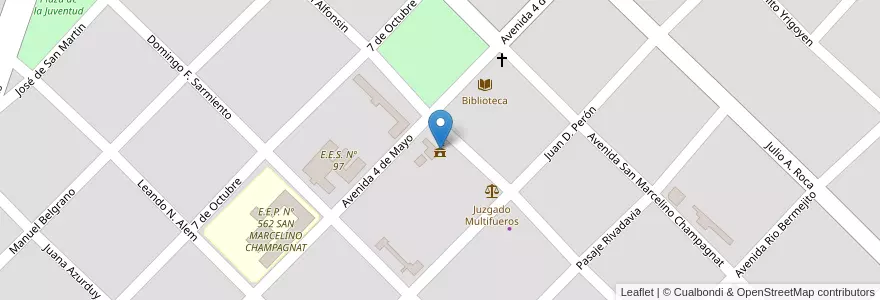 Mapa de ubicacion de Municipalidad de Misión Nueva Pompeya en Argentine, Chaco, Departamento General Güemes, Municipio De Misión Nueva Pompeya, Misión Nueva Pompeya.