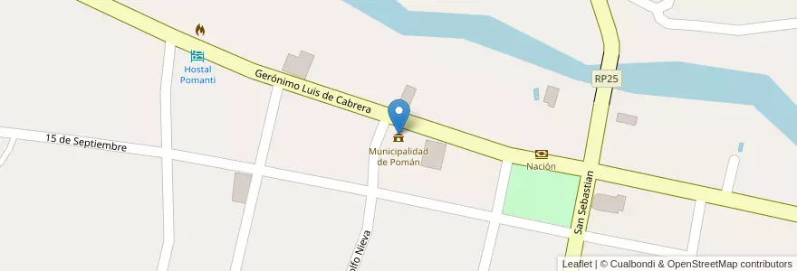 Mapa de ubicacion de Municipalidad de Pomán en アルゼンチン, カタマルカ州, Departamento Pomán, Municipio De Pomán, Pomán.