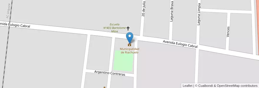Mapa de ubicacion de Municipalidad de Riachuelo en アルゼンチン, コリエンテス州, Departamento Capital, Municipio De Riachuelo.