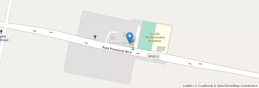 Mapa de ubicacion de Municipalidad de Soutomayor en アルゼンチン, サンタフェ州, Departamento Las Colonias, Municipio De Soutomayor.