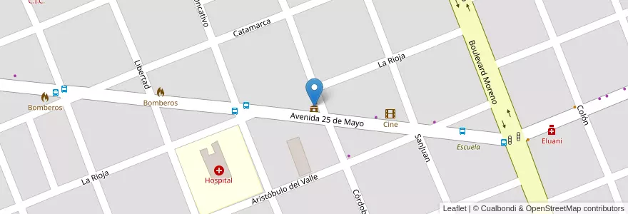 Mapa de ubicacion de Municipalidad de Villa de Soto en Аргентина, Кордова, Departamento Cruz Del Eje, Pedanía Higueras, Municipio De Villa De Soto.