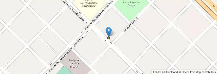 Mapa de ubicacion de Municipalidad de Villa Escolar en アルゼンチン, フォルモサ州, Departamento Laishi, Municipio De Villa Escolar.
