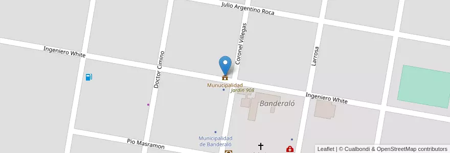 Mapa de ubicacion de Munucipalidad en 阿根廷, 布宜诺斯艾利斯省, Partido De General Villegas.
