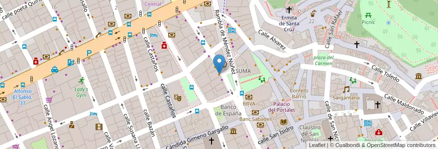 Mapa de ubicacion de Murphy's en Espanha, Comunidade Valenciana, Alacant / Alicante, L'Alacantí, Alacant / Alicante.