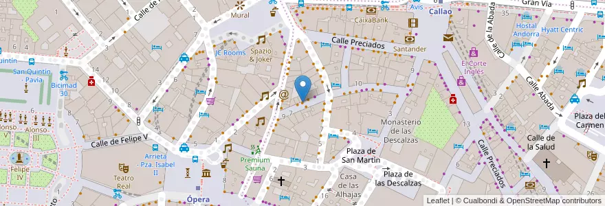 Mapa de ubicacion de Musashi en إسبانيا, منطقة مدريد, منطقة مدريد, Área Metropolitana De Madrid Y Corredor Del Henares, مدريد.