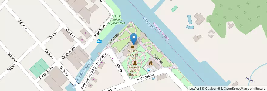 Mapa de ubicacion de Museo de Arte Tigre en Аргентина, Буэнос-Айрес, Partido De Tigre, Tigre.