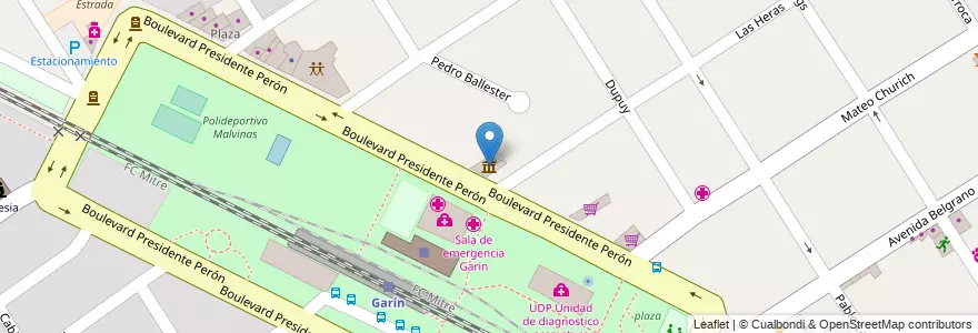 Mapa de ubicacion de Museo de Garín en Argentinië, Buenos Aires, Partido De Escobar, Garín.