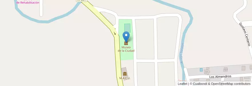 Mapa de ubicacion de Museo de la Ciudad en Argentine, Córdoba, Departamento Colón, Pedanía Calera Norte, Municipio De Unquillo.