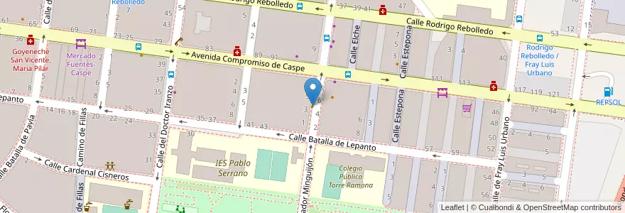 Mapa de ubicacion de Museo de las fuentes en España, Aragón, Zaragoza, Zaragoza, Zaragoza.