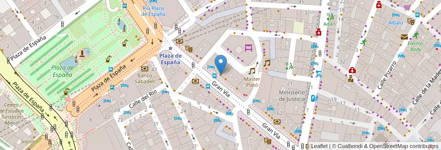 Mapa de ubicacion de Museo del Jamón en اسپانیا, بخش خودمختار مادرید, بخش خودمختار مادرید, Área Metropolitana De Madrid Y Corredor Del Henares, مادرید.