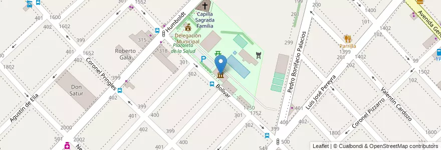 Mapa de ubicacion de Museo del Veterano de Guerra de Malvinas en Аргентина, Буэнос-Айрес, Partido De La Matanza, Ramos Mejía.