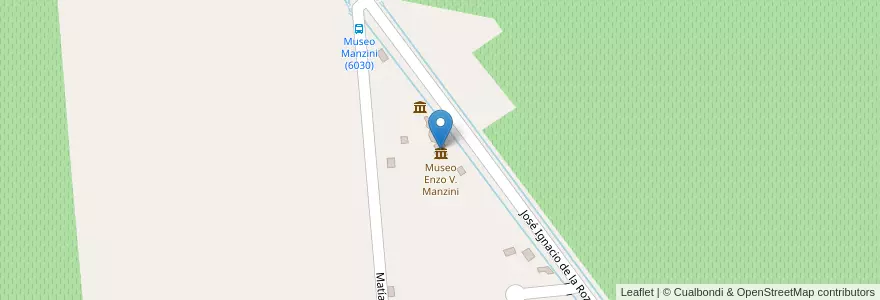 Mapa de ubicacion de Museo Enzo V. Manzini en Аргентина, Сан-Хуан, Чили, Zonda.